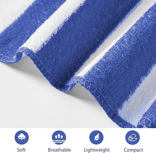 Miniatura 2 de ANOTHER CHOICE Toallas de playa de gran tamaño de 35 x 70 pulgadas, toalla de baño de felpa de algodón de poliéster, absorbente, suave, esponjosa,
