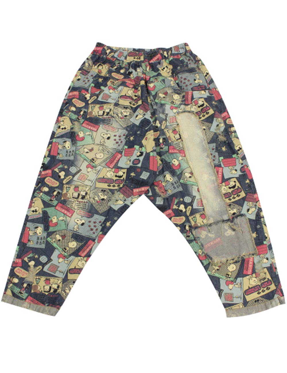 Youlee Femmes Taille élastique Sarouel Coton Jeans