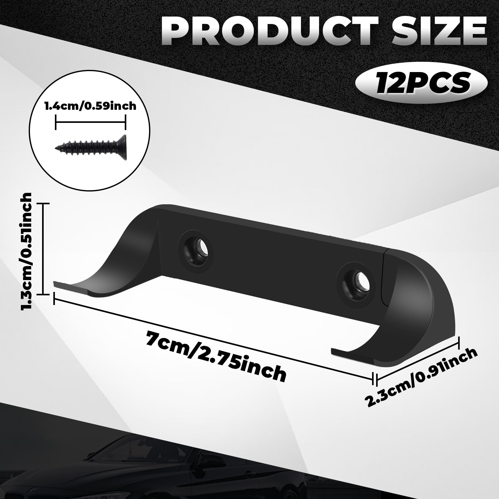 12/20 Pac Car Display Wall Mount Firm Display Cars by Wheels on Wall Vertical Car-Display Bracket Compatible with car Models Easy-to-Install Hanging Cars Display Rack (12)