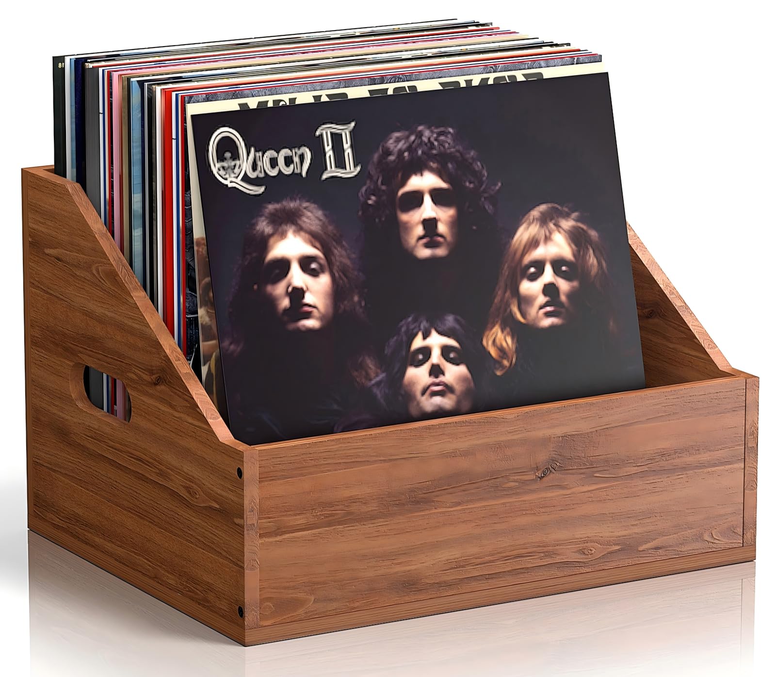 Amazon.com: Vecxoty Wood Vinyl Record Storage, Retro & Durable