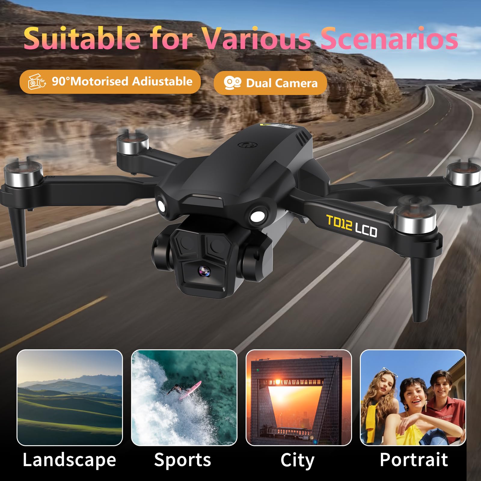 Drone TD12LCD Camera LCD Screen Transmission - Dettaglio