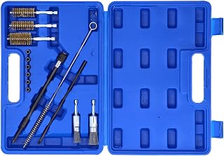 Jet Remove Cleaner, with Injector Shaft Plug Wire Brush and Silicone Nylon Brush Carburetor Carbon Jet Cleaner Carburetor Cleaner Tool Kit for Nozzle Base