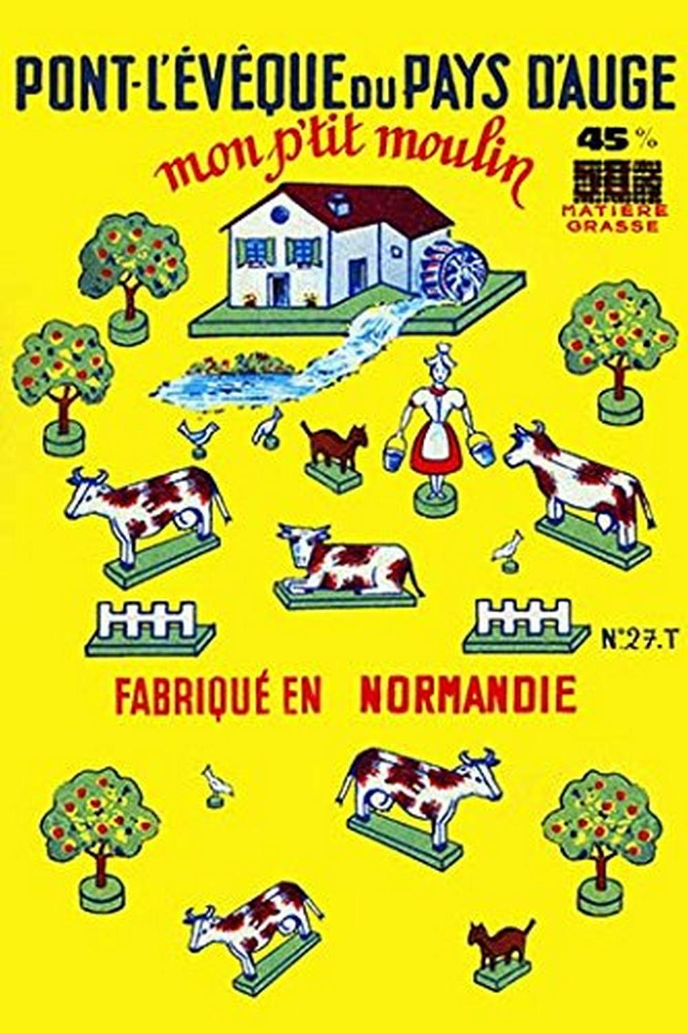 Buyenlarge "Pont Leveque Cheese" Gallery Wrapped Canvas Print, 28 x 42"