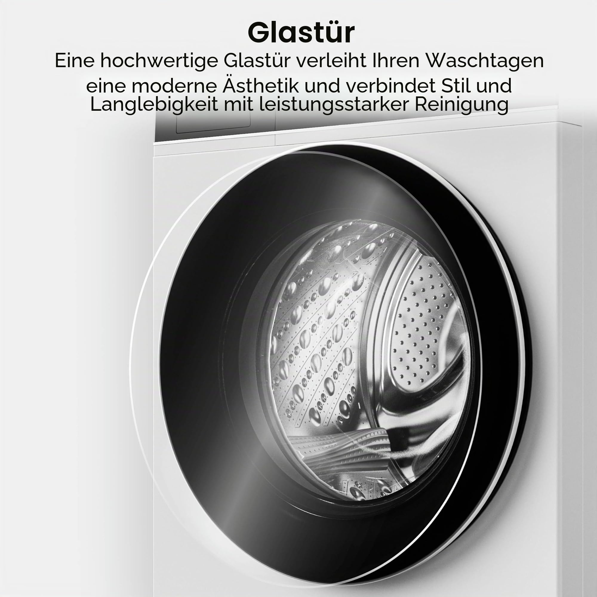 Hisense DH5I104BWAB Wäschetrockner, Wärmepumpe, Kapazität 10 kg, Klasse A, Innenbeleuchtung, Glastür, Breite 59,5 cm, Höhe 84,5 cm, Tiefe 64 cm, Weiß