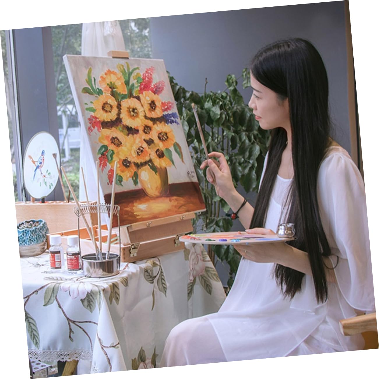 Tela da Pittura ad Olio Bianca 6 Pezzi per Disegno