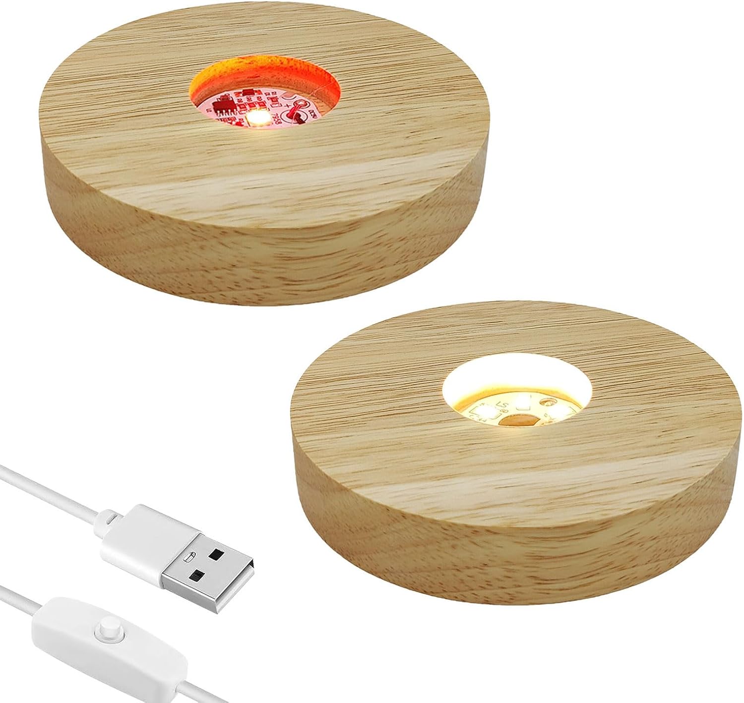 7 LED Display Base Pour Cristaux En Verre Art, Affichage à