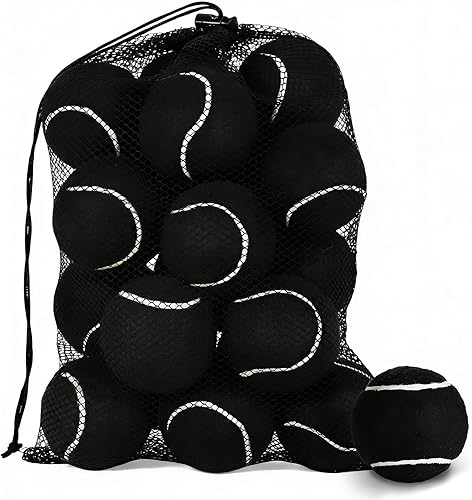 Pelotas Chirriantes para Perros - Pelotas de Tenis Chirriantes para Perros, Negro | Mediano - 6.35 cm, Pack de 20 Negro -,Leopardo,Multicolor