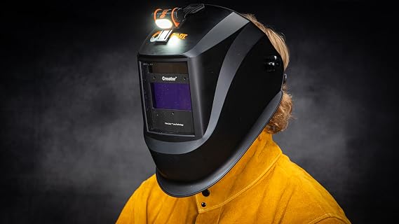 Hobart LED Welding Helmet Light, 90 Lumen, Fits Inventor/Creator/Pillar | Helmet-mounted headlamp; 3 modes 90/25 lumen and blink; AA battery; fits Inventor, Creator, Pillar shells