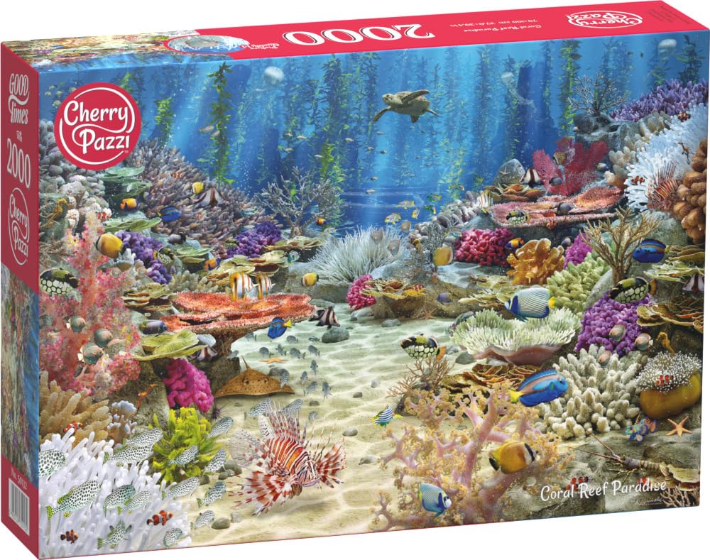 Coral Reef Paradise 2000 Piece Jigsaw Puzzle - Premium HD Printing with Vivid Colors for Adults and Teens, Modern Art Unique Gift, Challenging 2000 Pieces Puzzles 39.4" x 27.6"