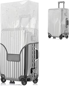Luggage Covers Protector for 20 Inch Suitcase Thicken Clear PVC Case Protective Cover. (48 * 34 * 24 cm)