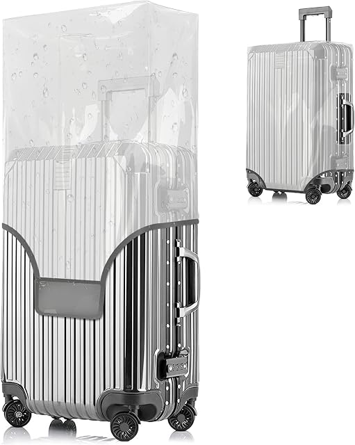Luggage Covers Protector for 20 Inch Suitcase Thicken Clear PVC Case Protective Cover. (48 * 34 * 24 cm)