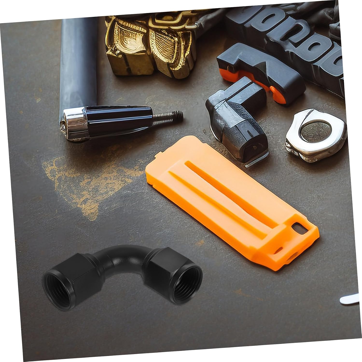 Zerodeko 90degree Female Swivel Connector Adapter for Car and Motorcycle Hose Aluminum Construction Easy Installation Versatile Use