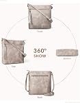 SYTRAH Anti Theft Crossbody Purses for Women RFID Blocking Crossbody Bags, Travel Shoulder Purse with Built-in Wallet