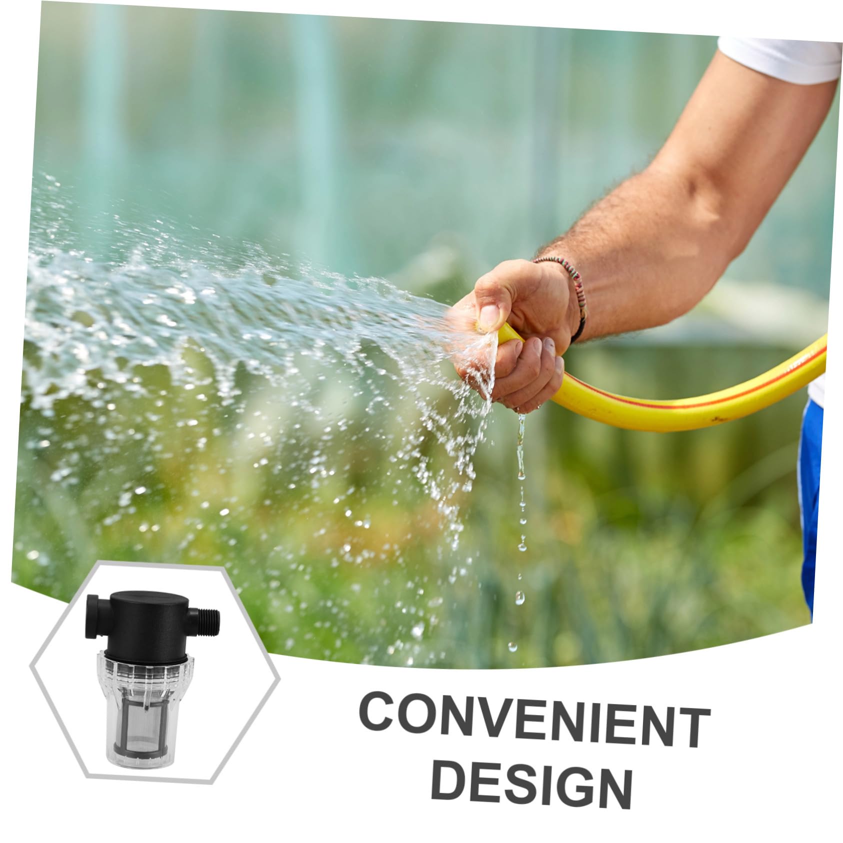 Kunststoff Wasserpumpenfilter mit Großem Durchfluss Kleiner Schlauchfilter zur Entfernung von Schmutzpartikeln für Gartenwasserpumpen und Reinigungsmaschinen