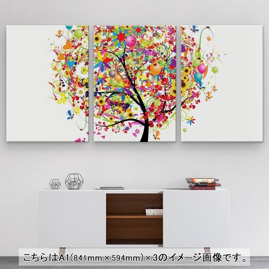 絵画　3枚セット　額付き Amazon.co.jp: アートパネル 抽象 3枚セット飾り絵 ポスター