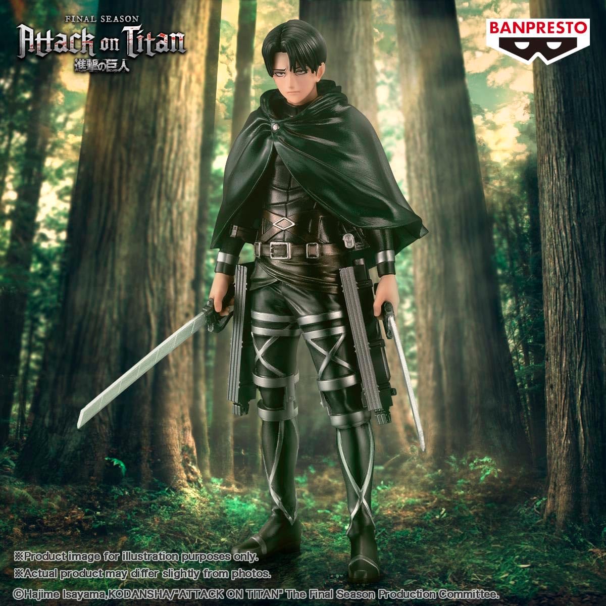 Banpresto - Attack on Titan The Final Season - Levi (Special 10th Anniversary ver.), Bandai Spirits Figure