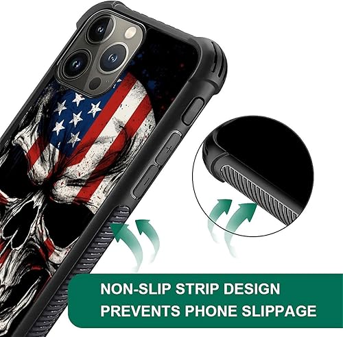 Vista 276 de Funda compatible con iPhone 13 Pro, diseño de patrón para iPhone 13 Pro, fundas para mujeres y niñas, Betsy Ross 13 estrellas de madera con bandera