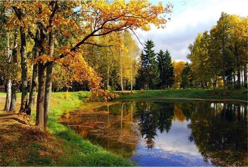 Kit peinture diamant paysage de lac 5D broderie grand format 70x90cm pour décoration salon