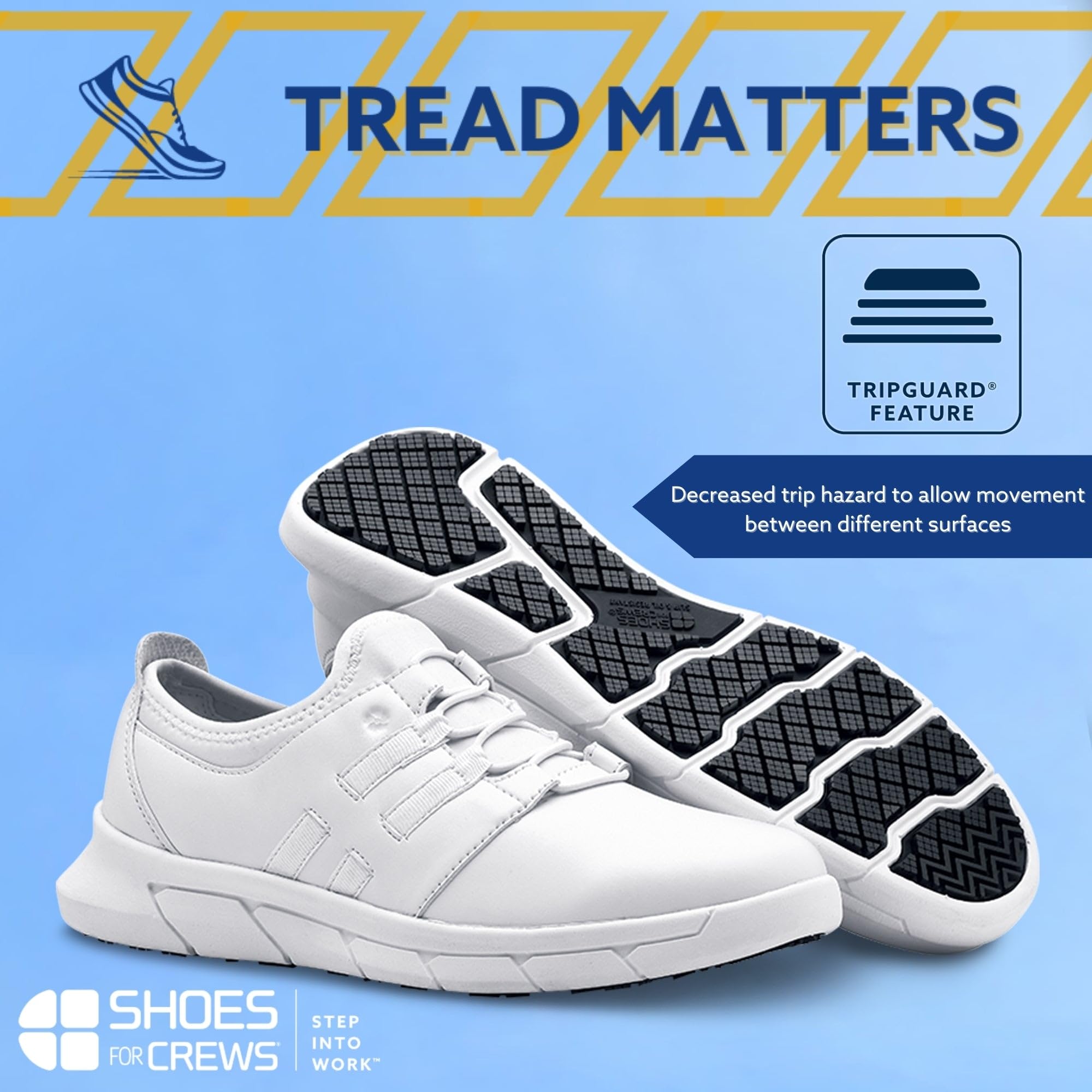 Shoes for Crews 32709-38/5 Karina - Zapatillas antideslizantes, talla 38, color blanco