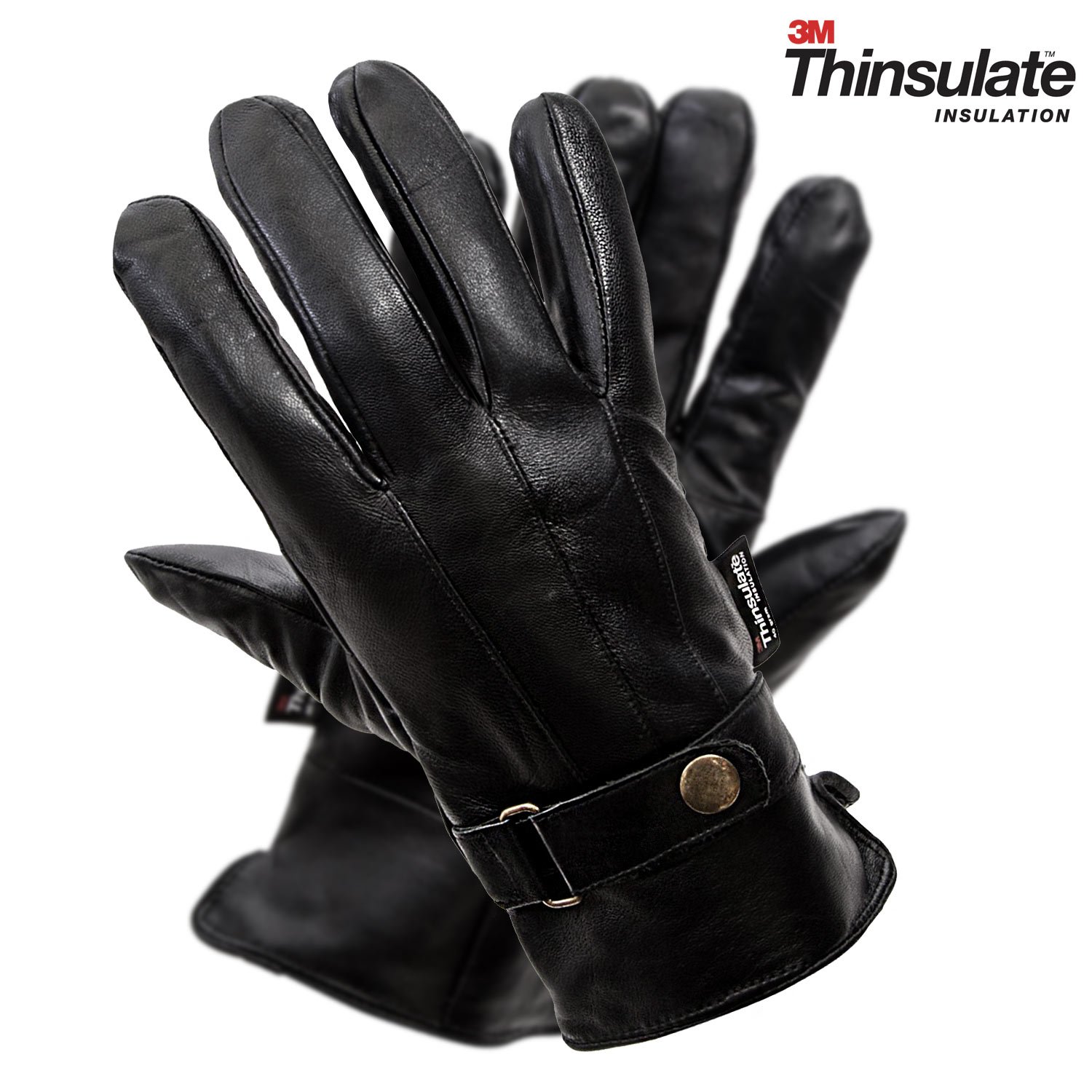 Pierre Cardin Extra Large Mens Gloves Leather Fleece And Commuter