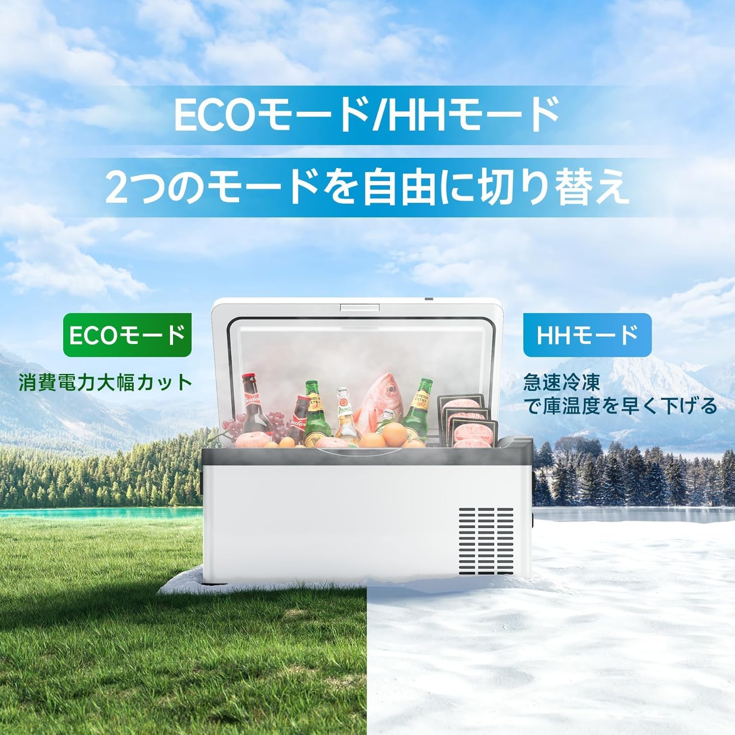 Teenook 19L 車載冷蔵庫 2WAY AC100V -22℃～20℃