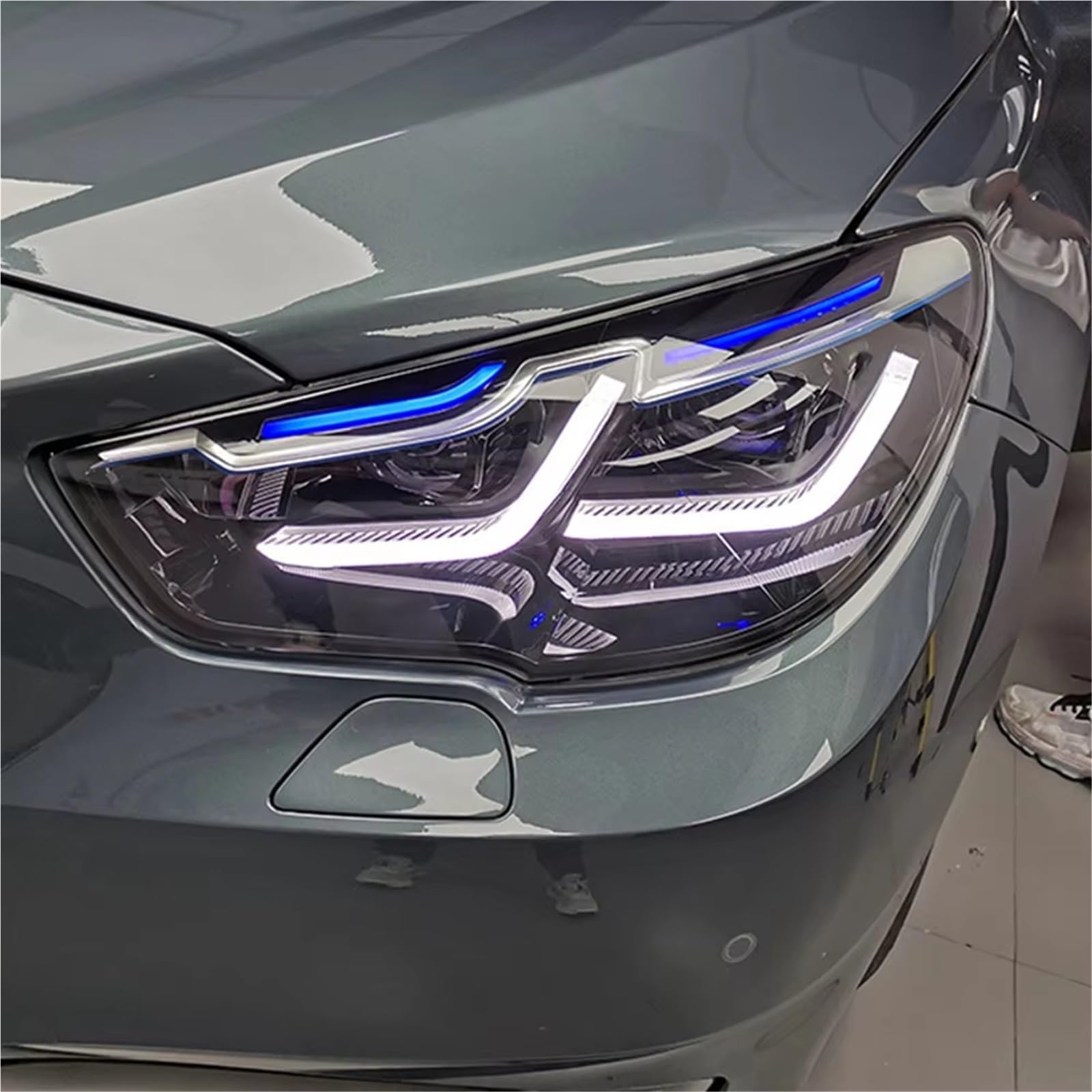 Gruppo fari per Auto per BMW F07 GT Serie 5 2010-2017 5GT F07 Luci diurne a Anteriori per Auto modificate Plug And Play 2 Coppie di fari