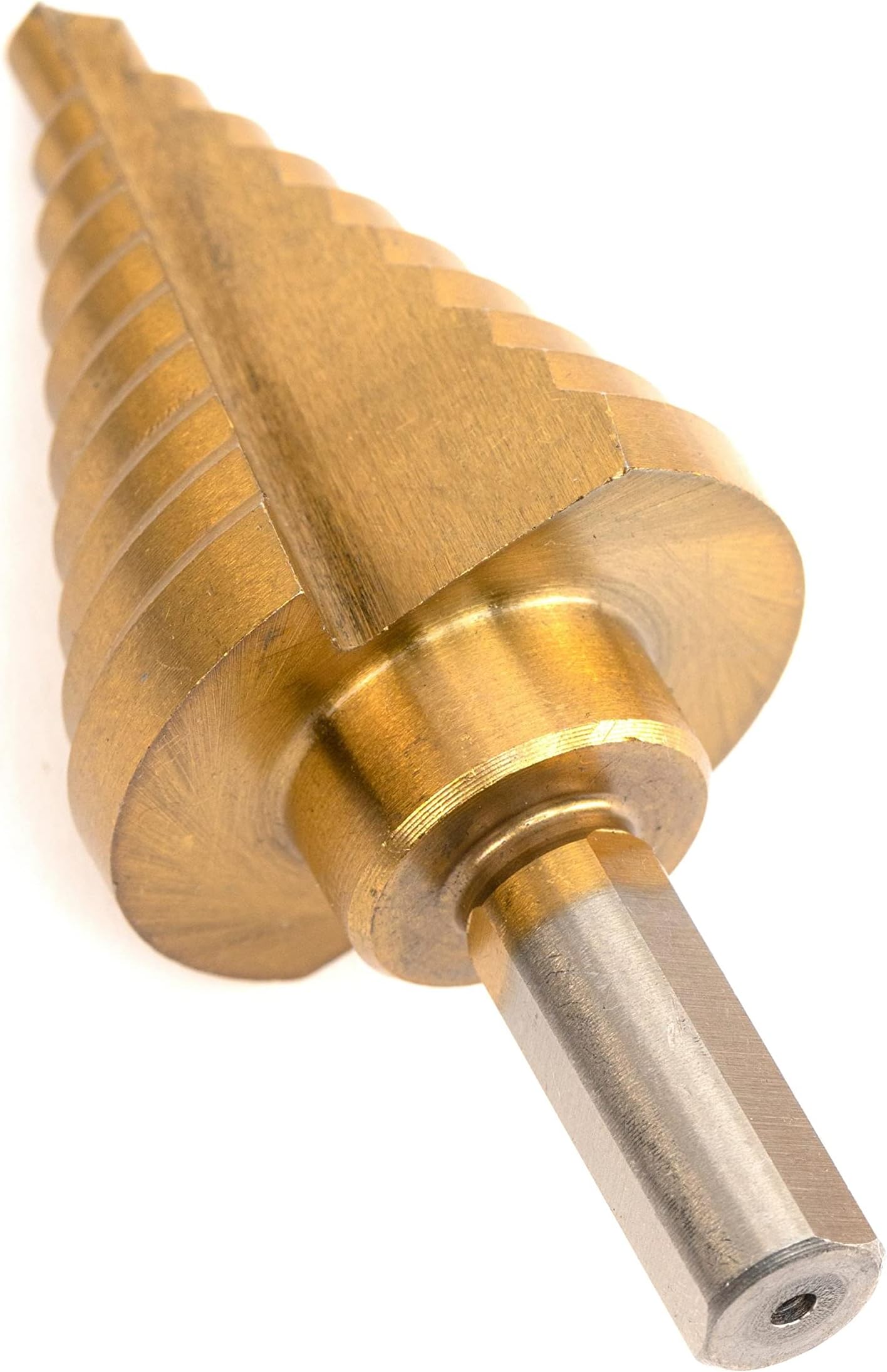 10194A Titanium Step Drill Bit, High Speed Steel | 1/4" to 1-3/8" | Total 10 Step Sizes