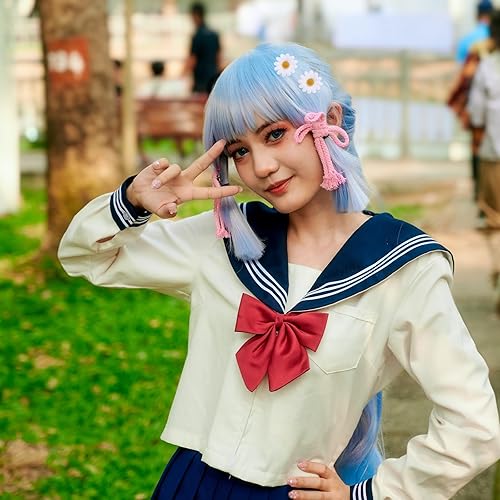 Miniatura 9 de Pinzas para el pelo de margaritas, pasadores de pelo de flores bohemias, pasadores de pelo de boda, color blanco para mujeres y niñas (12 unidades)