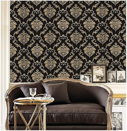 Amazon 壁紙 Diy 剥がせて丈夫 シールタイプ マスキングテープ かわいい おしゃれ ブラック クロス 補修 はがせる壁紙 はがせる ベージュ 剥がせる 黒 白 ラグジュアリー シール 北欧 輸入壁紙 ラッシュ 壁紙