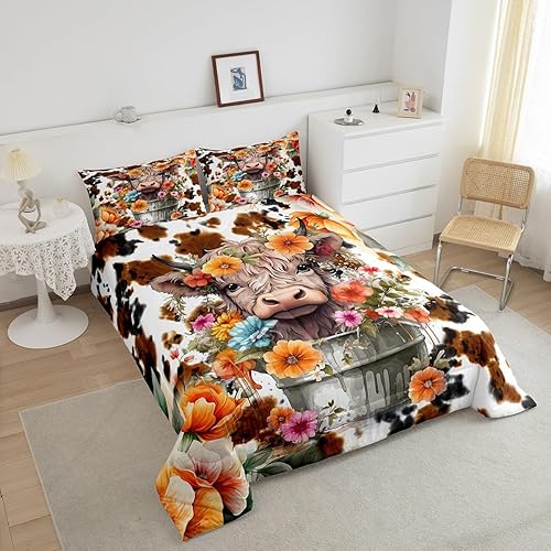 Miniatura 260 de Castle Fairy Juego de edredón de elefante de dibujos animados, tamaño individual, juego de edredón Kawaii de animales salvajes para niños y niños