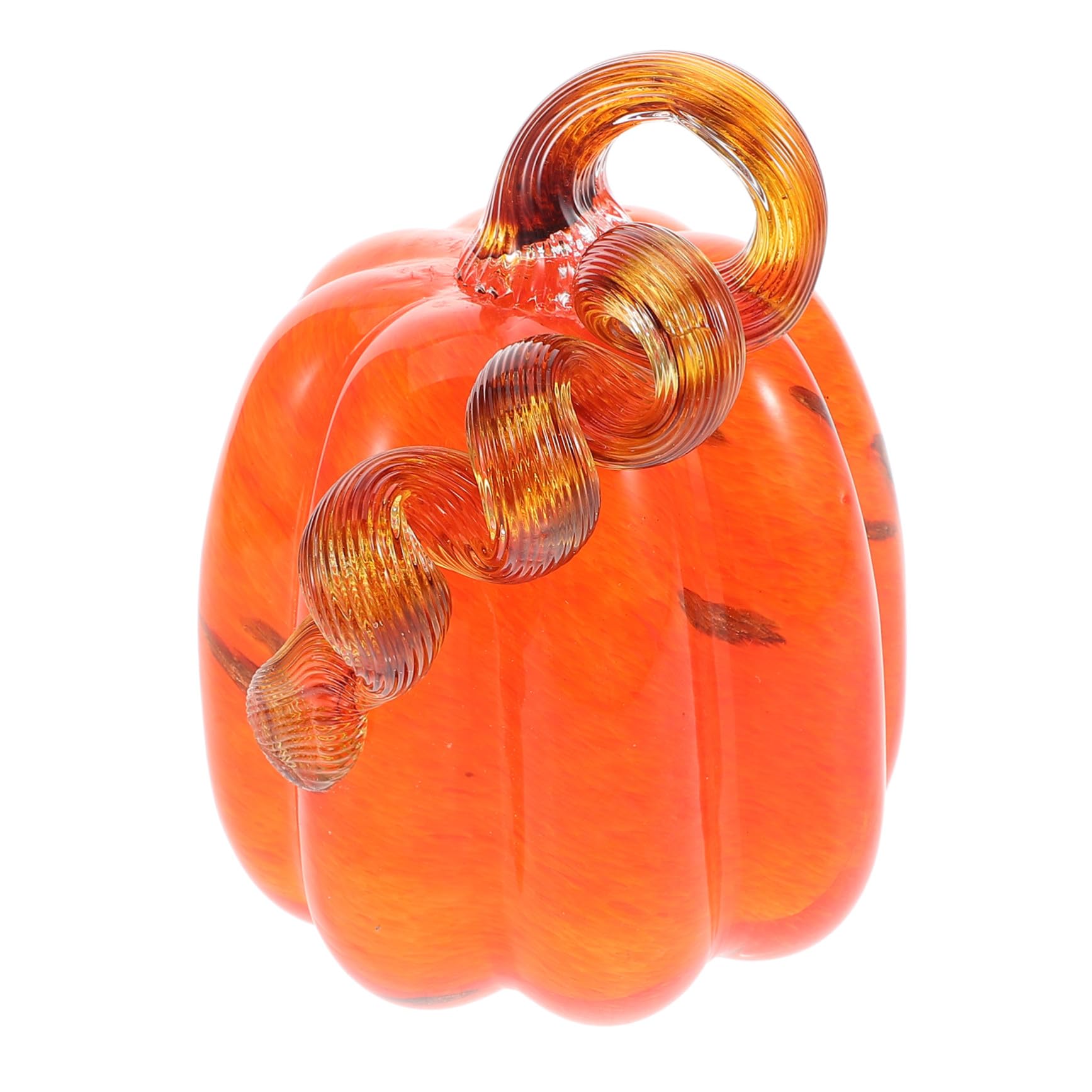 Citrouille en verre soufflé main, le cadeau unique d'Halloween et de récolte