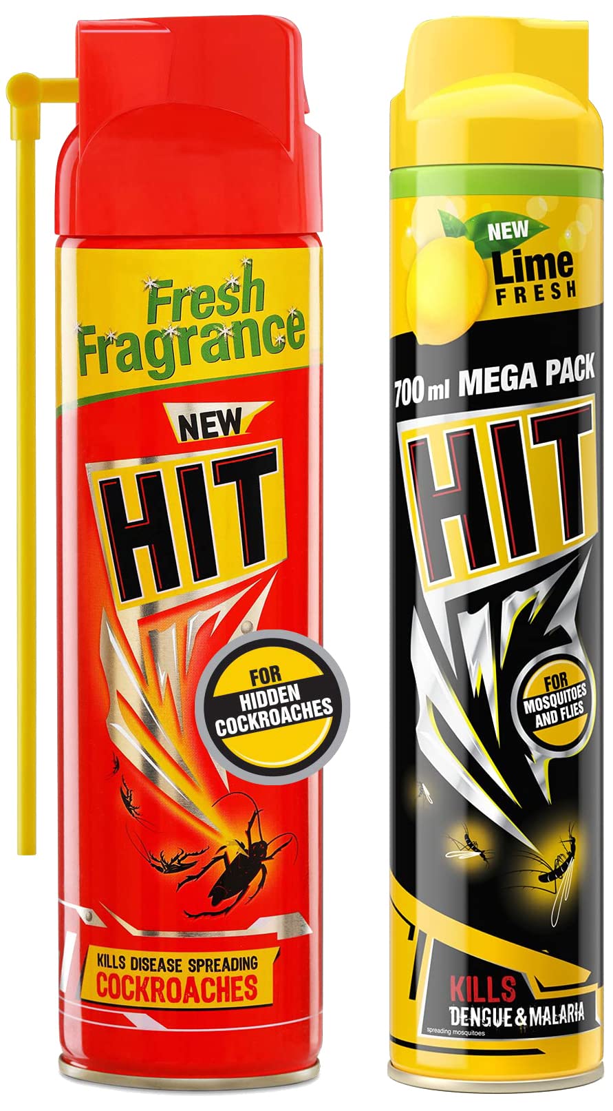 HIT Spray - Crawling Insect Killer (200ml) - Instant Kill, Deep-Reach Nozzle, Fresh Fragrance & Flying Insect Killer - Mosquito & Fly Killer Spray & Malaria, 700ml (B0BB6GQ91S) Amazon Price History, Amazon Price Tracker