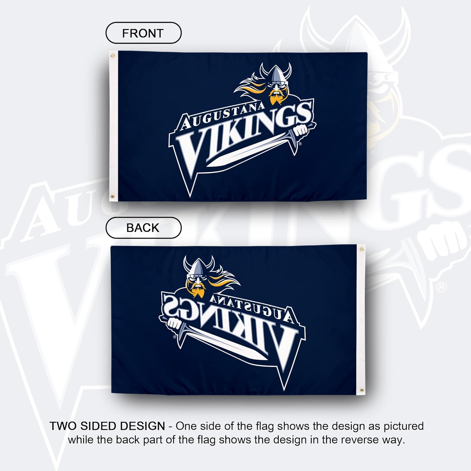 Desert Cactus Augustana University Flag Vikings Banners 100% Polyester Indoor Outdoor 3x5 feet Flags (Design A)