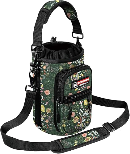 Miniatura 122 de NATURE PIONEOR Water Bottle Holder with Strap,Water Bottle Carrier Bag Sling Sleeve with Adjustable Shoulder Strap & Handle and Large Phone Pocket