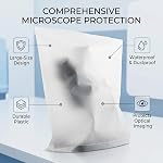 Microscope Dust Cover 480x490mm Universal Fit Protective Cover for Stereo Microscopes Lab Equipment Anti Dust