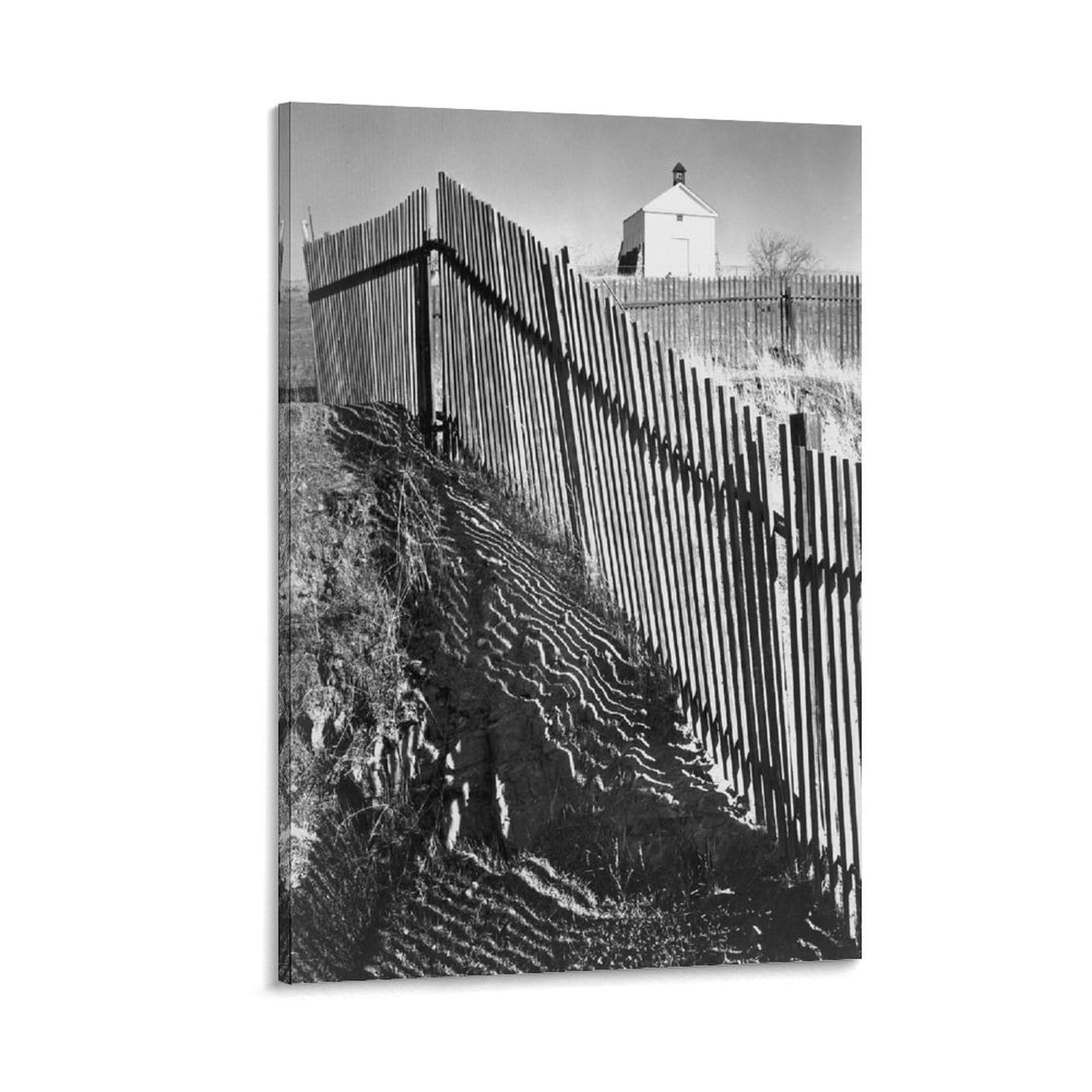 LZTEN The White Church, Hornitos, California 1620 by Ansel Wall Art Adams Prints Posters Canvas Wall Art Oil Paintings Deco Framed 24x36inch