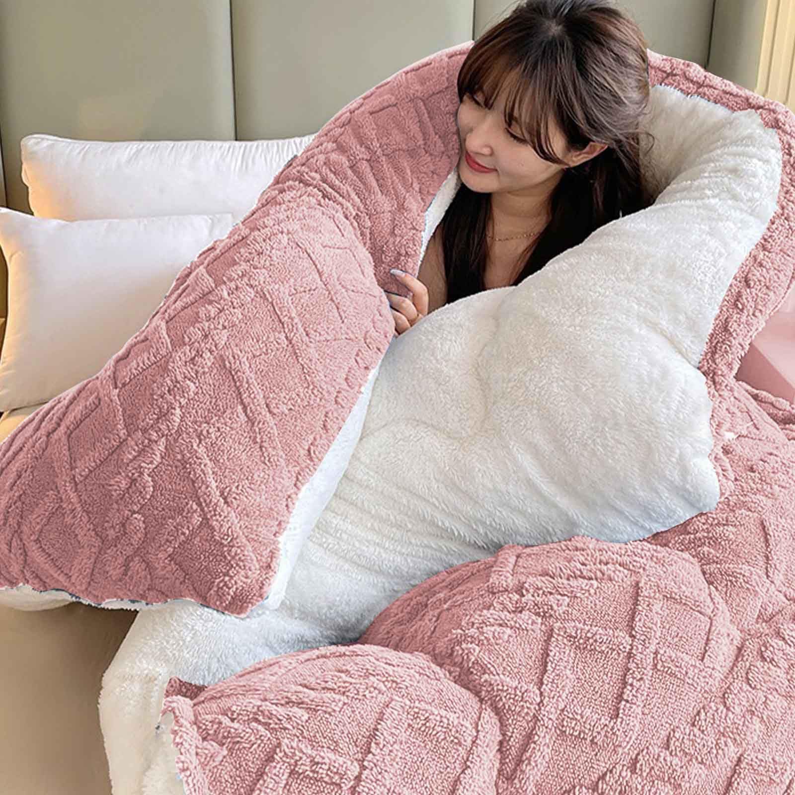 Couette Hiver Très Chaude Couette d'hiver Épaisse Et Chaude en Peau d'agneau Duveteux Couette Épaissir Consolateur Couette De Lit Doux Et Chaud pour(05,220 * 240cm/5kg)