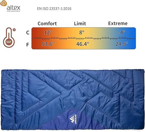 Miniatura 3 de Unigear Camfy Bed - Saco de dormir de 50 F  Saco de dormir cómodo de primera calidad para adultos y niños  Ligero portátil para acampar en clima