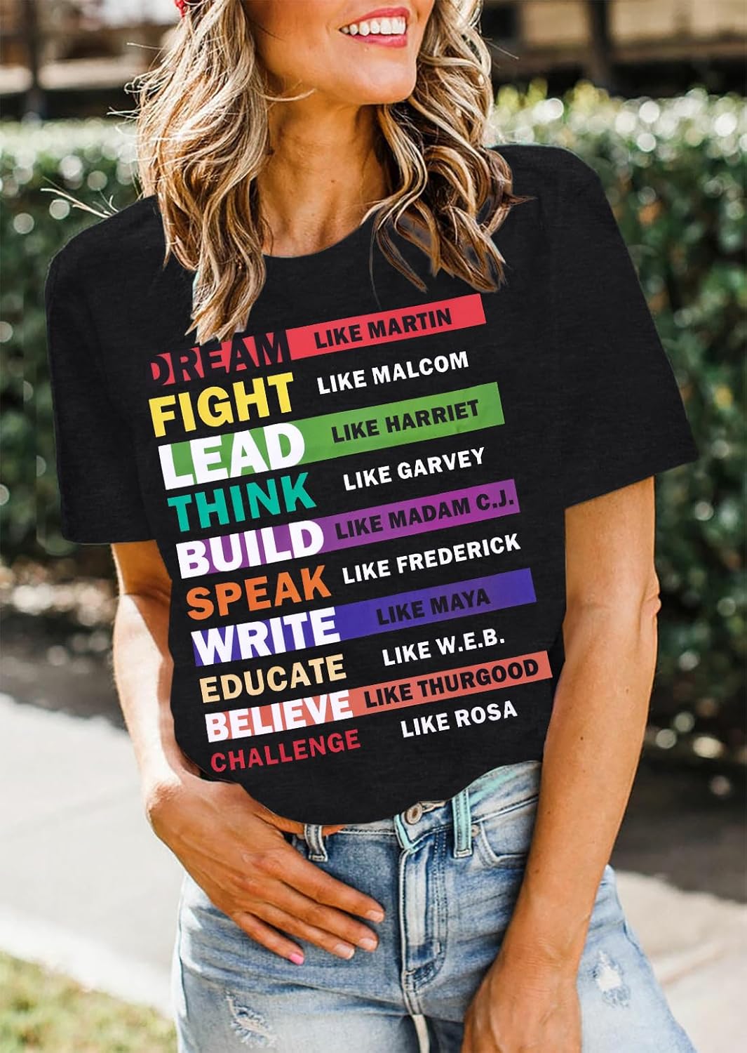 Black History Month Shirts Women Dream Like Martin Shirts Juneteenth Shirt African American Rights Equality Tee Tops - Image 4