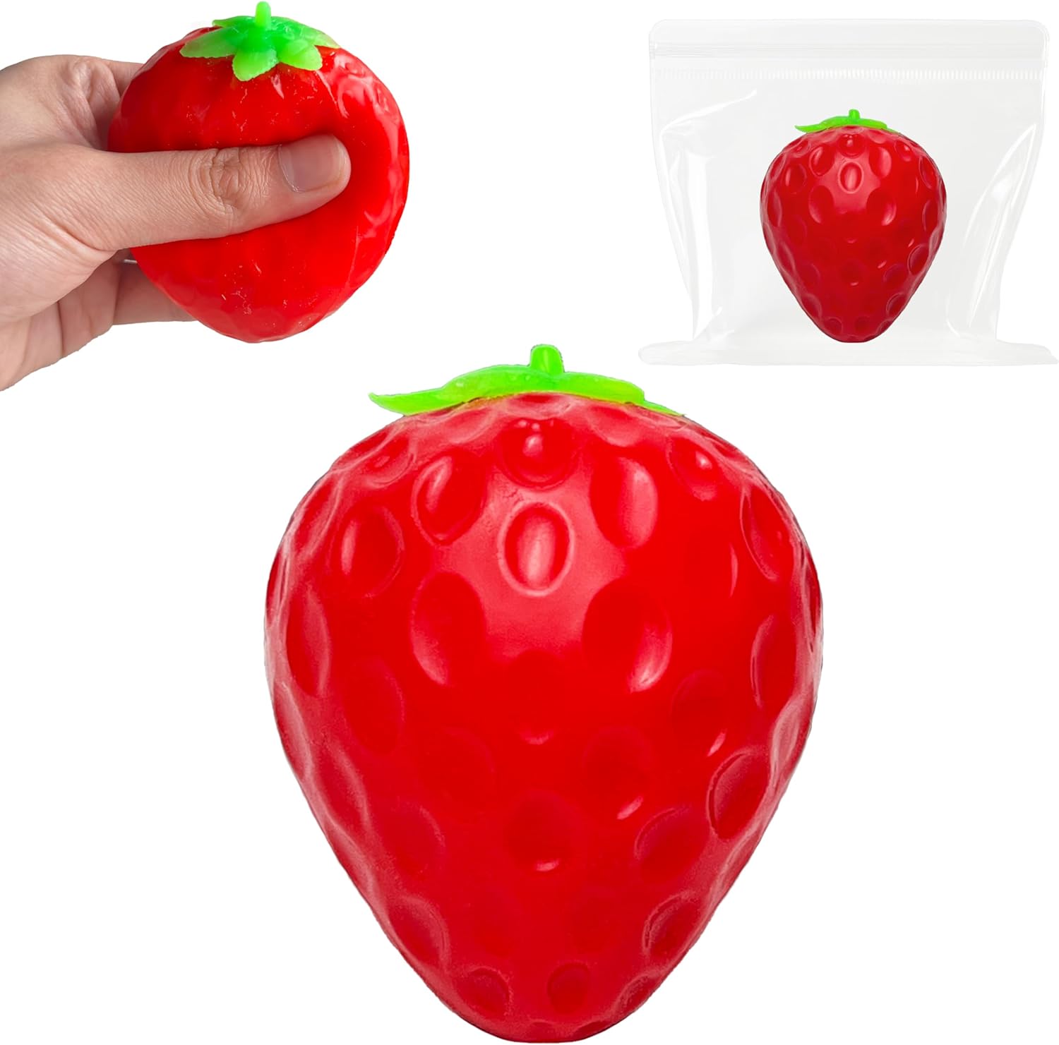 ZTATU Fruit Taba Squishy Toys for Kids - Realistic Potato Squishy Balls for Kids - Stress Relief Toy for Office, Classroom - Fruit Lover Party Favors Squeeze Stress Ball - Easter Basket Stuffers