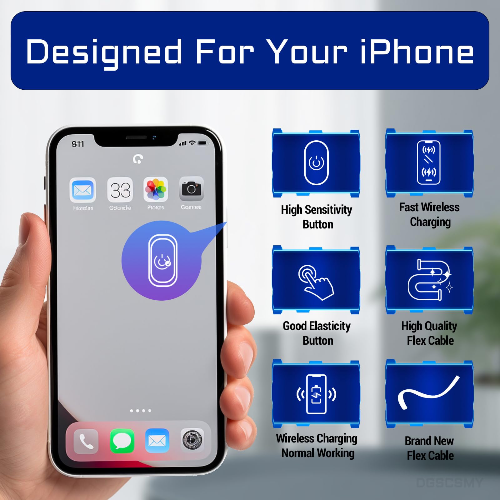 Reparatur-Set Für IPhone 13 Pro Max – Power/Volume Button & Wireless Charging Coil Ersatz