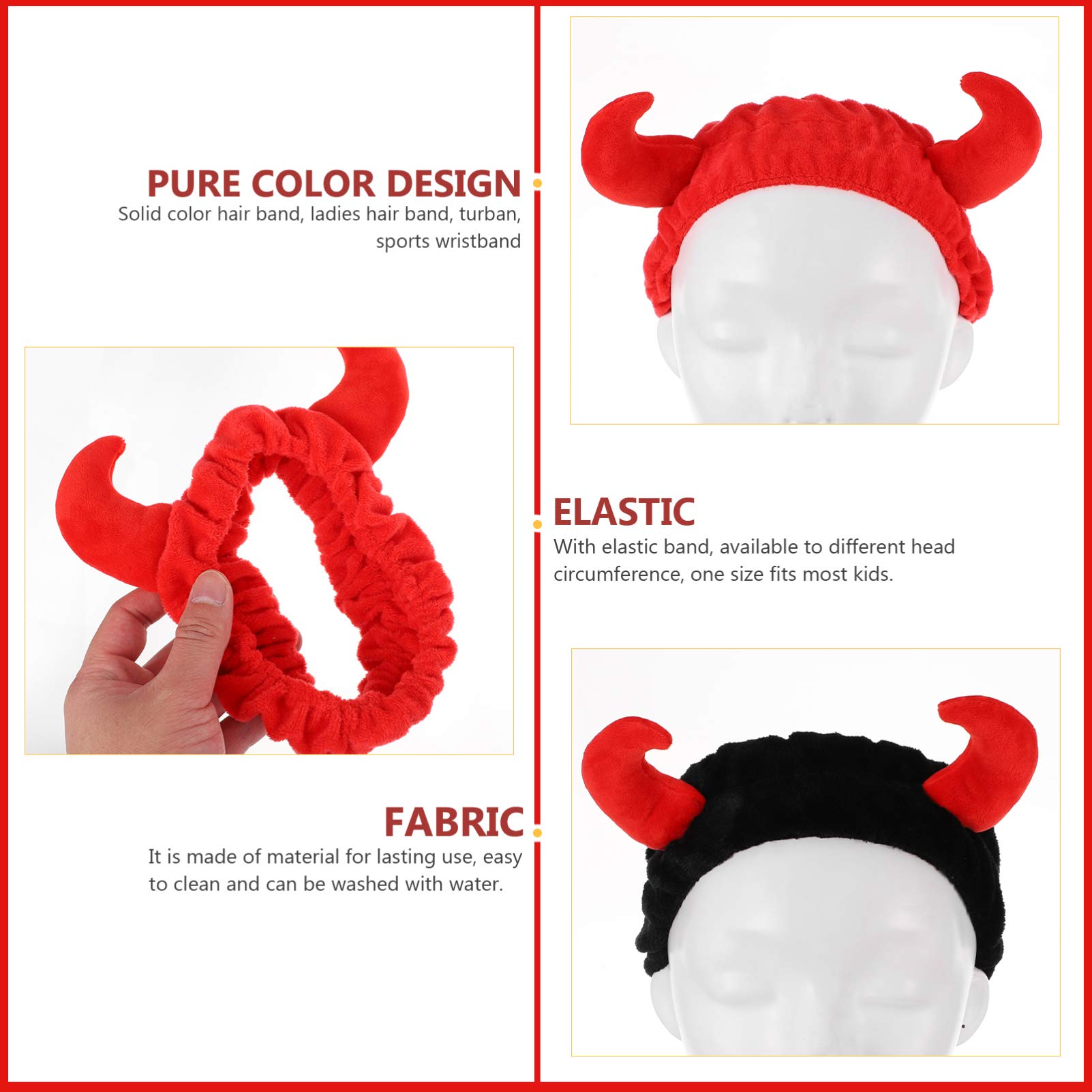 Cerchietto Chioma Donna a Corna 2 Pezzi, per Cosmetica | Morbido e Delicato sulla Pelle, per Make-up e Maschera Viso, Stile Lovely, Accessorio Riutilizzabile