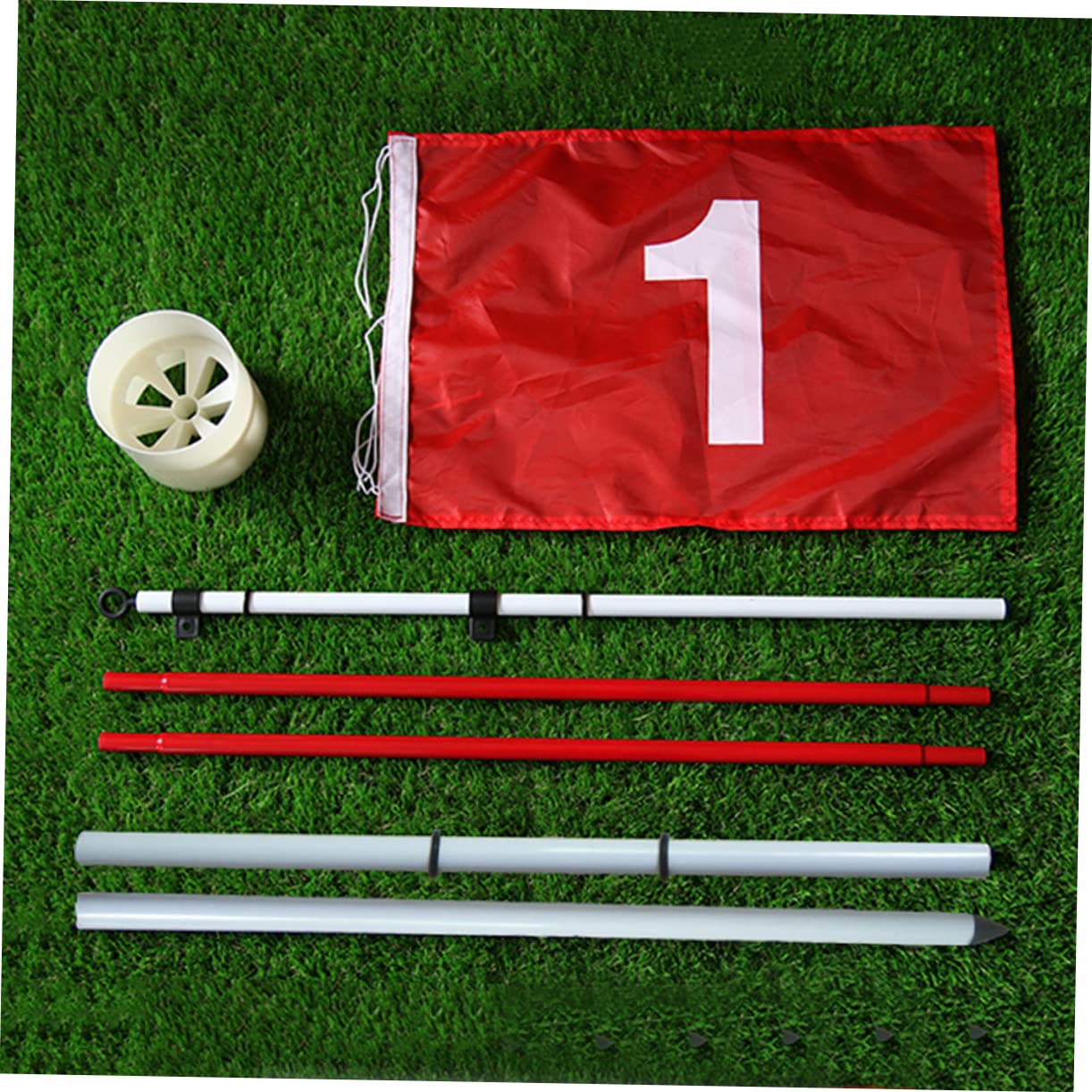 Asta de Bandera de 5 Secciones para Putting Green de Golf