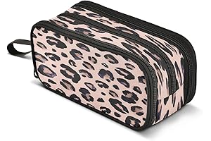 Big Capacity Leopard Pencil Pouch: Adorable and Practical
