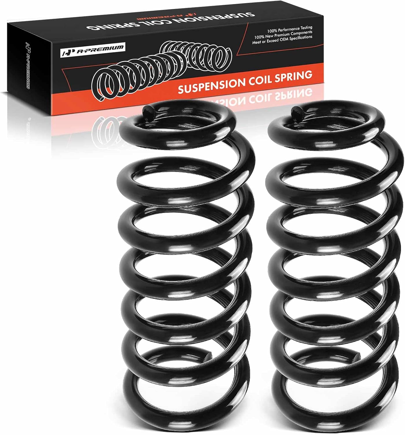 A-Premium Front Coil Springs Compatible with Chevrolet Tahoe Suburban 1500 Avalanche GMC Yukon/Yukon XL 1500, Driver and Passenger Side, 2-Pack