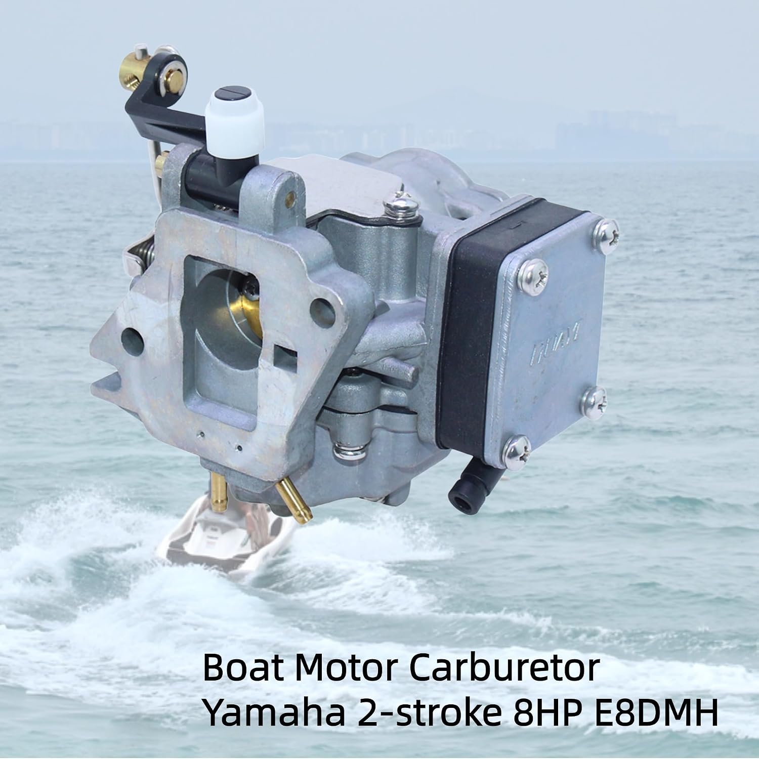 Boat Motor Carburetor for Yamaha 2-stroke 8HP E8DMH Outboard Engine Replace 677-14301-08 677-14301-08-00