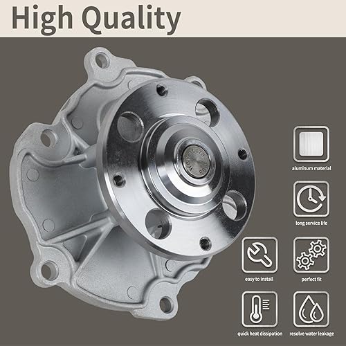 Miniatura 6 de AW5103 Kit de bomba de agua con junta compatible con GMC Buick Chevrolet Cadillac Pontiac SAAB Saturn Suzuki 2.8L 3.0L 3.6L V6 Motor