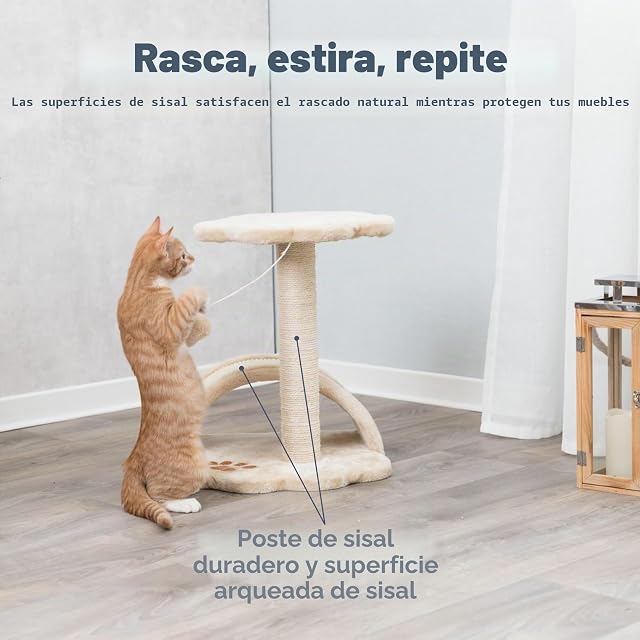 Foto 2 de 7 de TRIXIE Poste Rascador Vitoria, 43 cm, Beige
