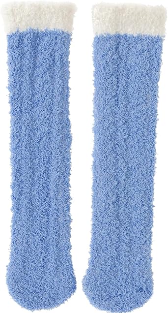 Kid Fuzzy Knee High Socks Toddler Boys Grils Cozy Slipper Socks Soft Baby Winter Long socks