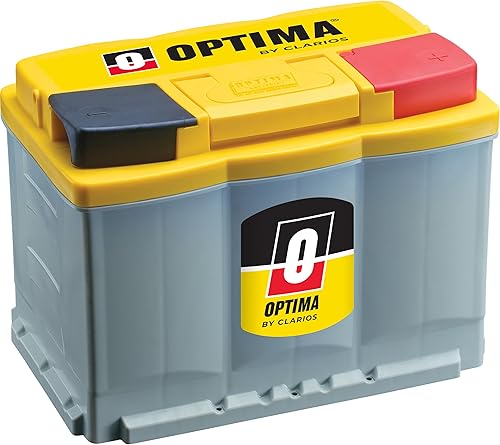 OPTIMA Baterías DH5 YellowTop de alto rendimiento selladas AGM para auto, camión y SUV, 700 CCA, sin mantenimiento, montaje vertical, tamaño del